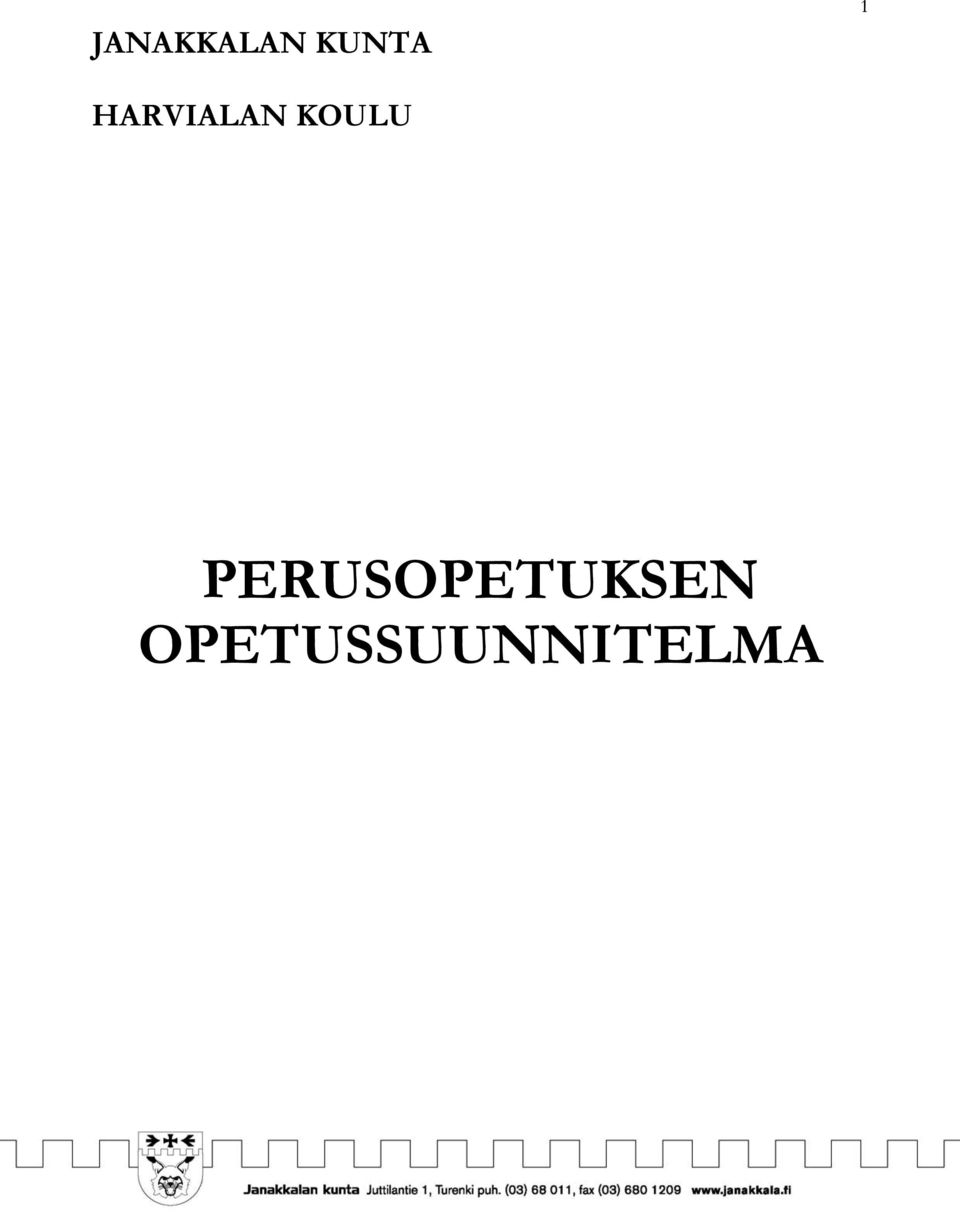 PERUSOPETUKSEN