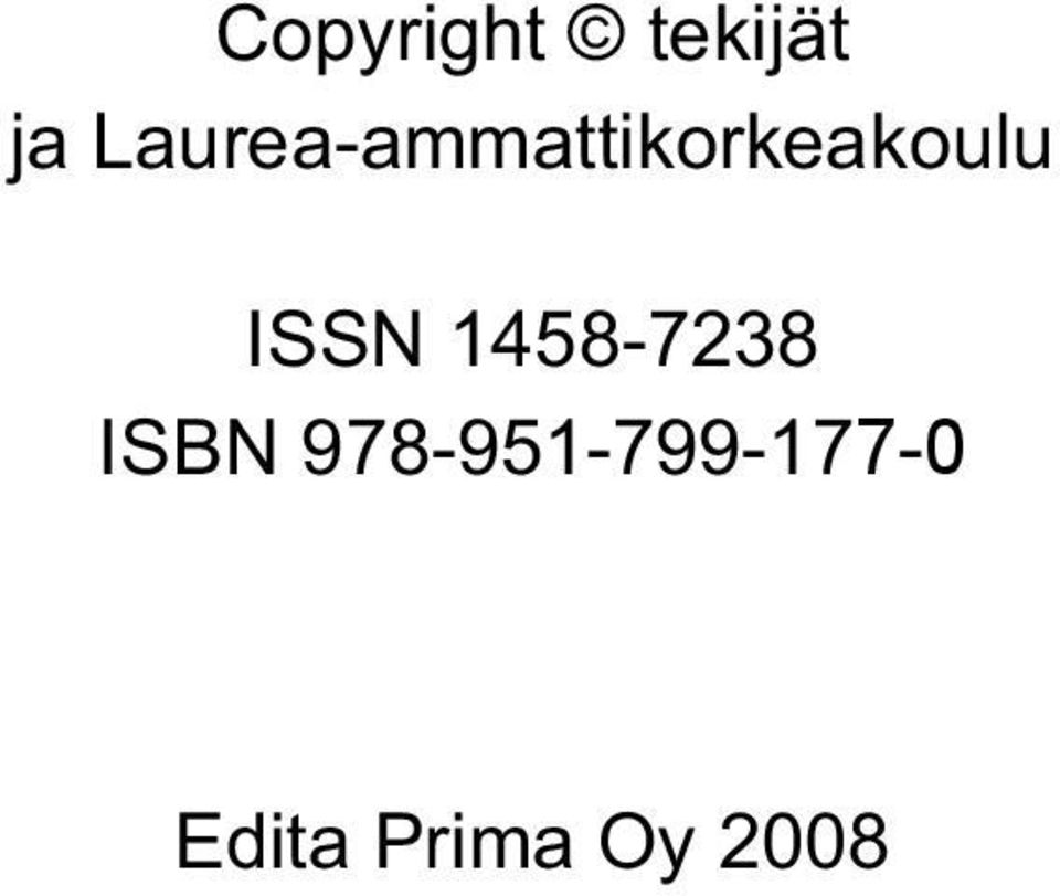 ISSN 1458-7238 ISBN