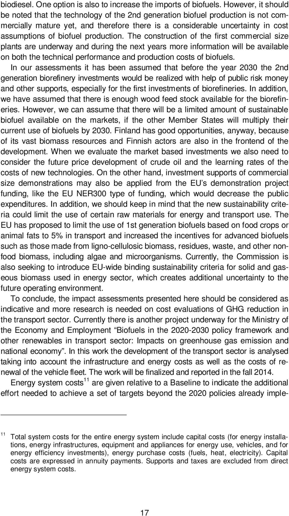 biofuel production.