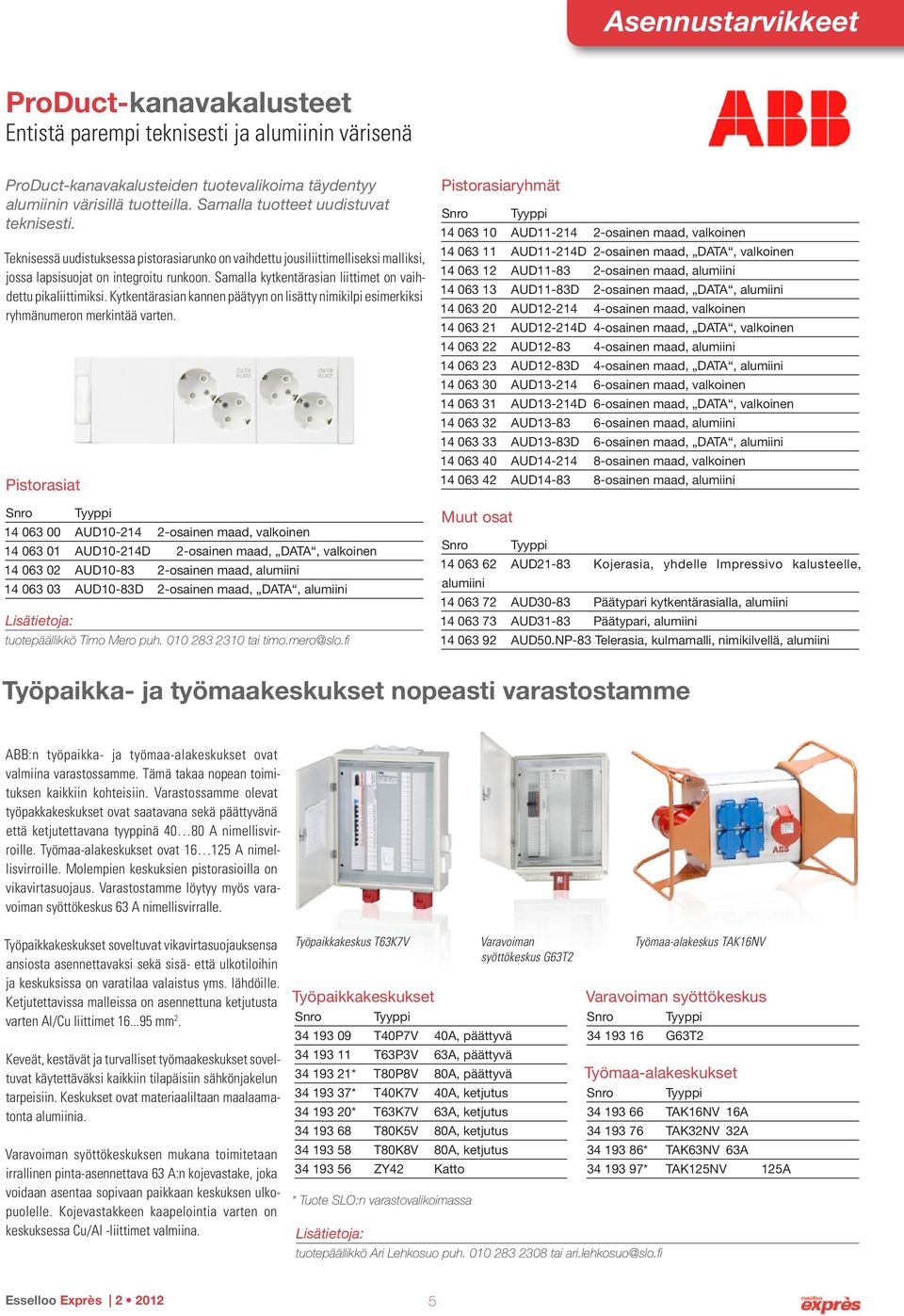 Samalla kytkentärasian liittimet on vaihdettu pikaliittimiksi. Kytkentärasian kannen päätyyn on lisätty nimikilpi esimerkiksi ryhmänumeron merkintää varten.