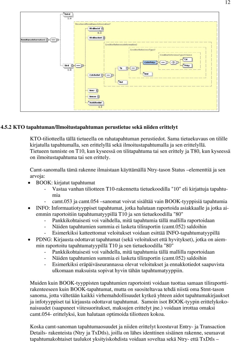 Tietueen tunniste on T10, kun kyseessä on tilitapahtuma tai sen erittely ja T80, kun kyseessä on ilmoitustapahtuma tai sen erittely.