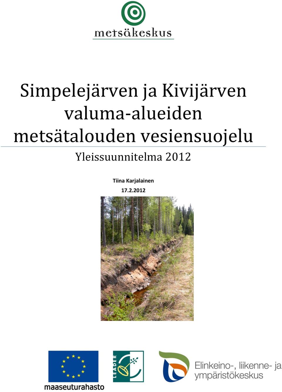 vesiensuojelu Yleissuunnitelma