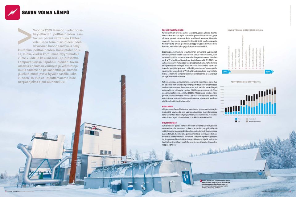 Lämpöverkoissa tapahtui hieman tavanomaista enemmän vaurioita ja vesivuotoja, mutta saimme ne paikannettua ja lämmön jakelutoiminta pysyi hyvällä tasolla koko vuoden.