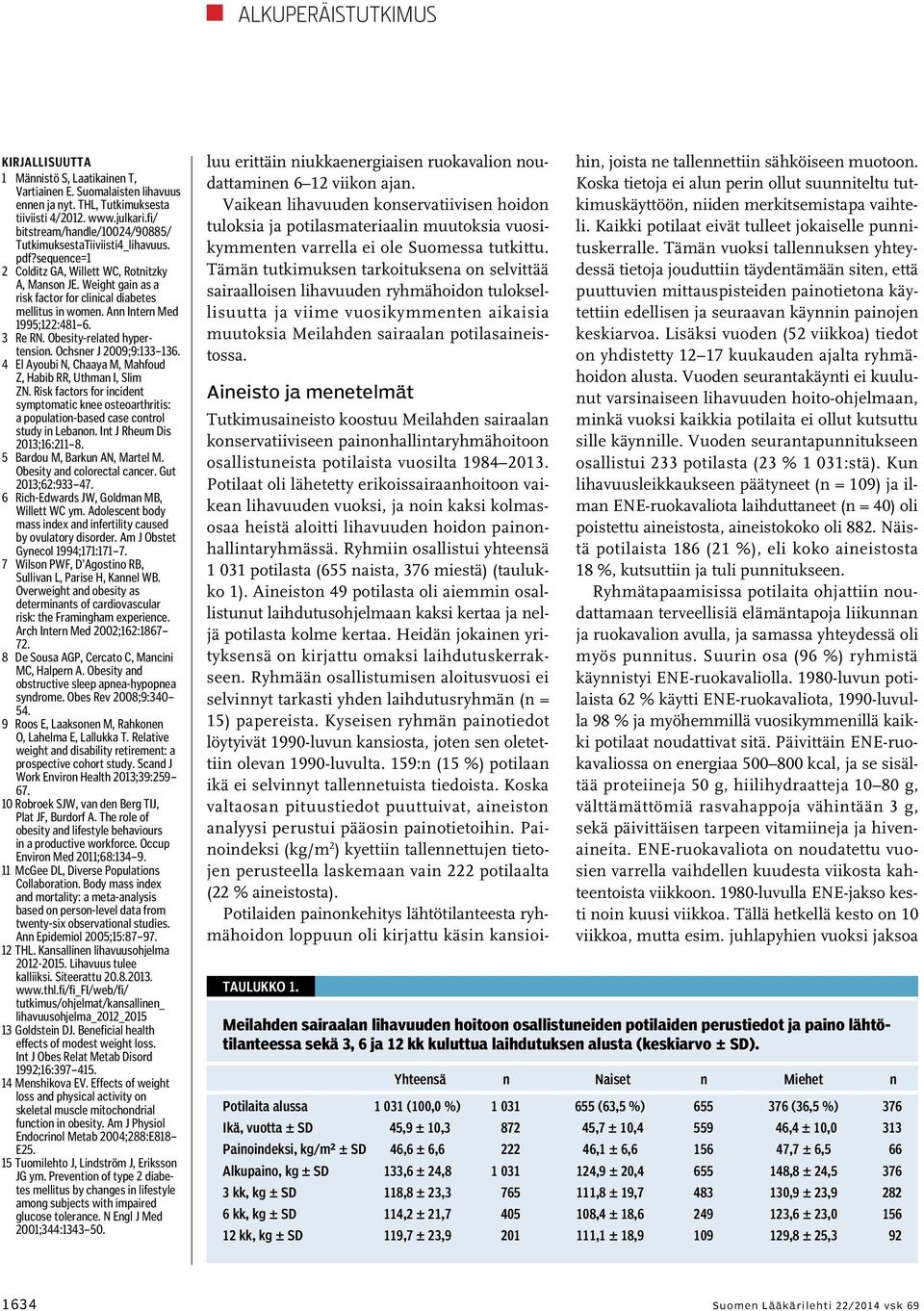 Weight gain as a risk factor for clinical diabetes mellitus in women. Ann Intern Med 1995;122:481 6. 3 Re RN. Obesity-related hypertension. Ochsner J 2009;9:133 136.