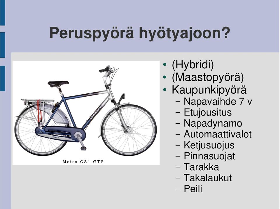 Napavaihde 7 v Etujousitus Napadynamo