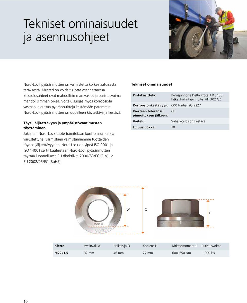 Voitelu suojaa myös korroosiota vastaan ja auttaa pyöränpultteja kestämään paremmin. Nord-Lock pyöränmutteri on uudelleen käytettävä ja kestävä.