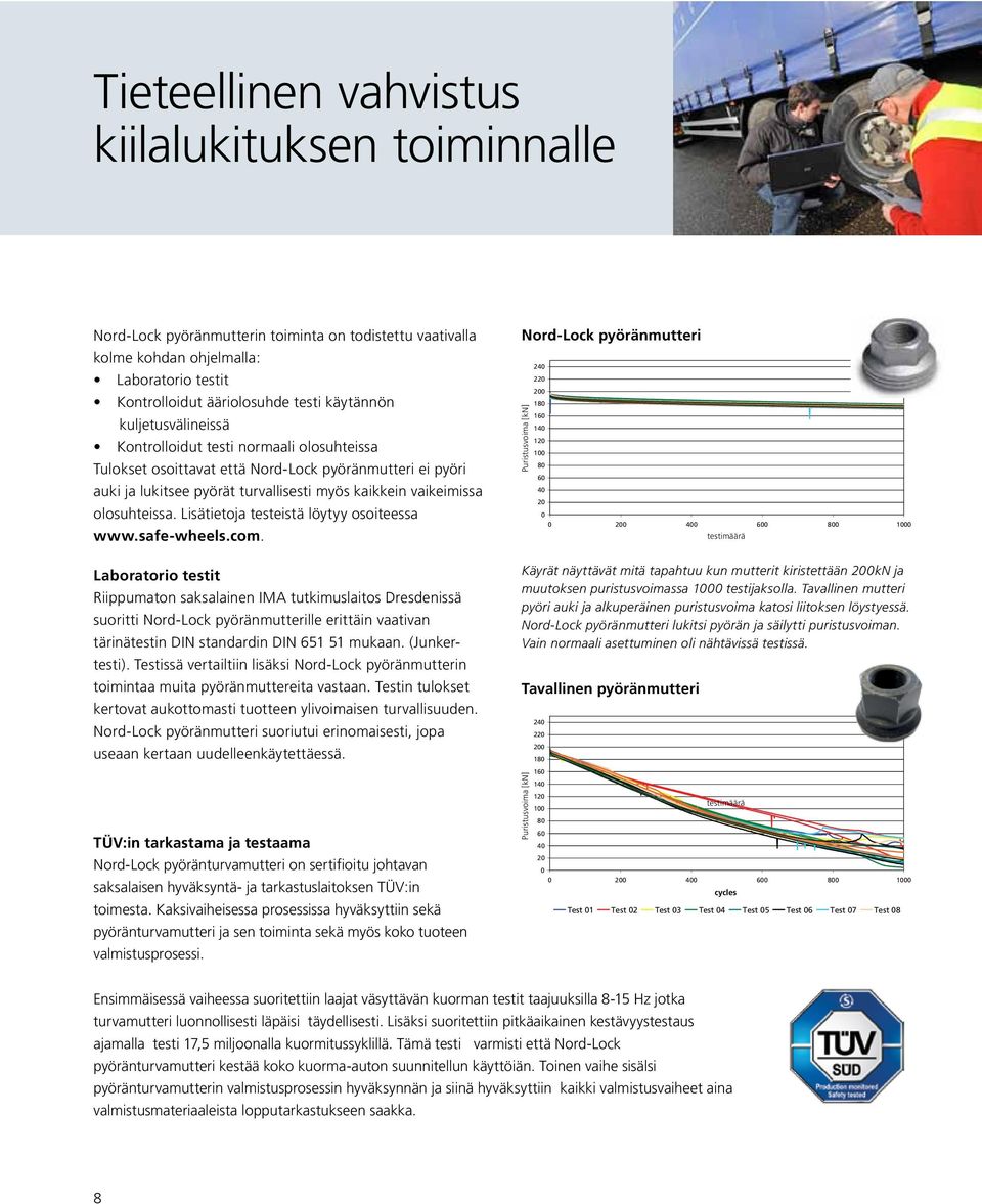 Lisätietoja testeistä löytyy osoiteessa www.safe-wheels.com.