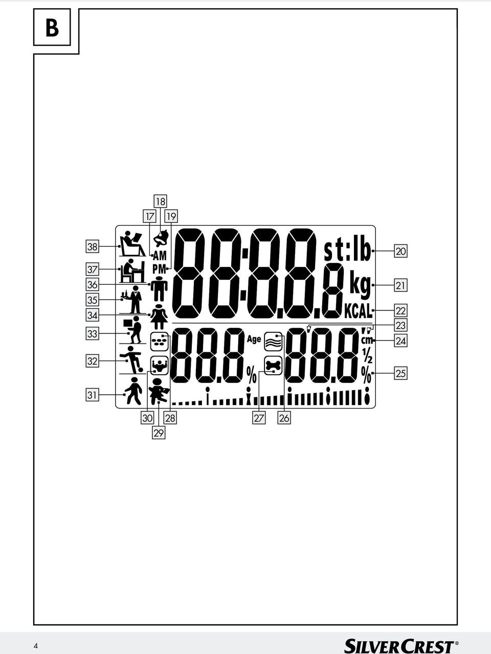 21 22 23 24 25 31