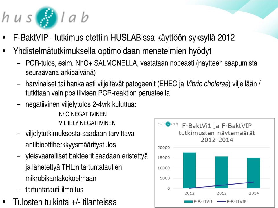 / tutkitaan vain positiivisen PCR-reaktion perusteella negatiivinen viljelytulos 2-4vrk kuluttua: NhO NEGATIIVINEN VILJELY NEGATIIVINEN viljelytutkimuksesta saadaan