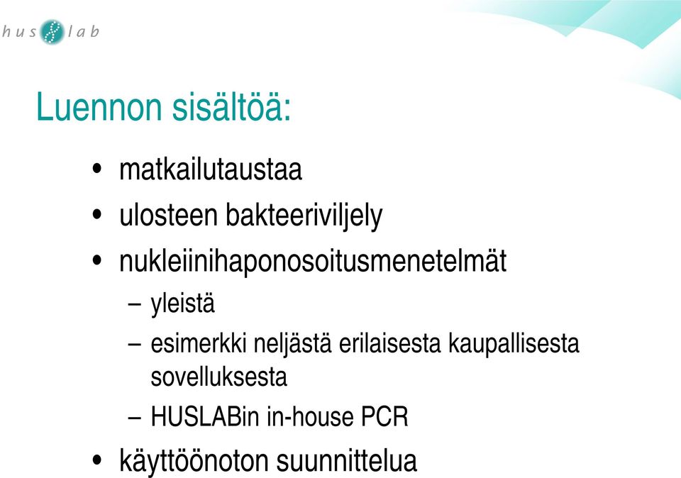 yleistä esimerkki neljästä erilaisesta