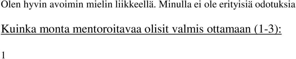 Minulla ei ole