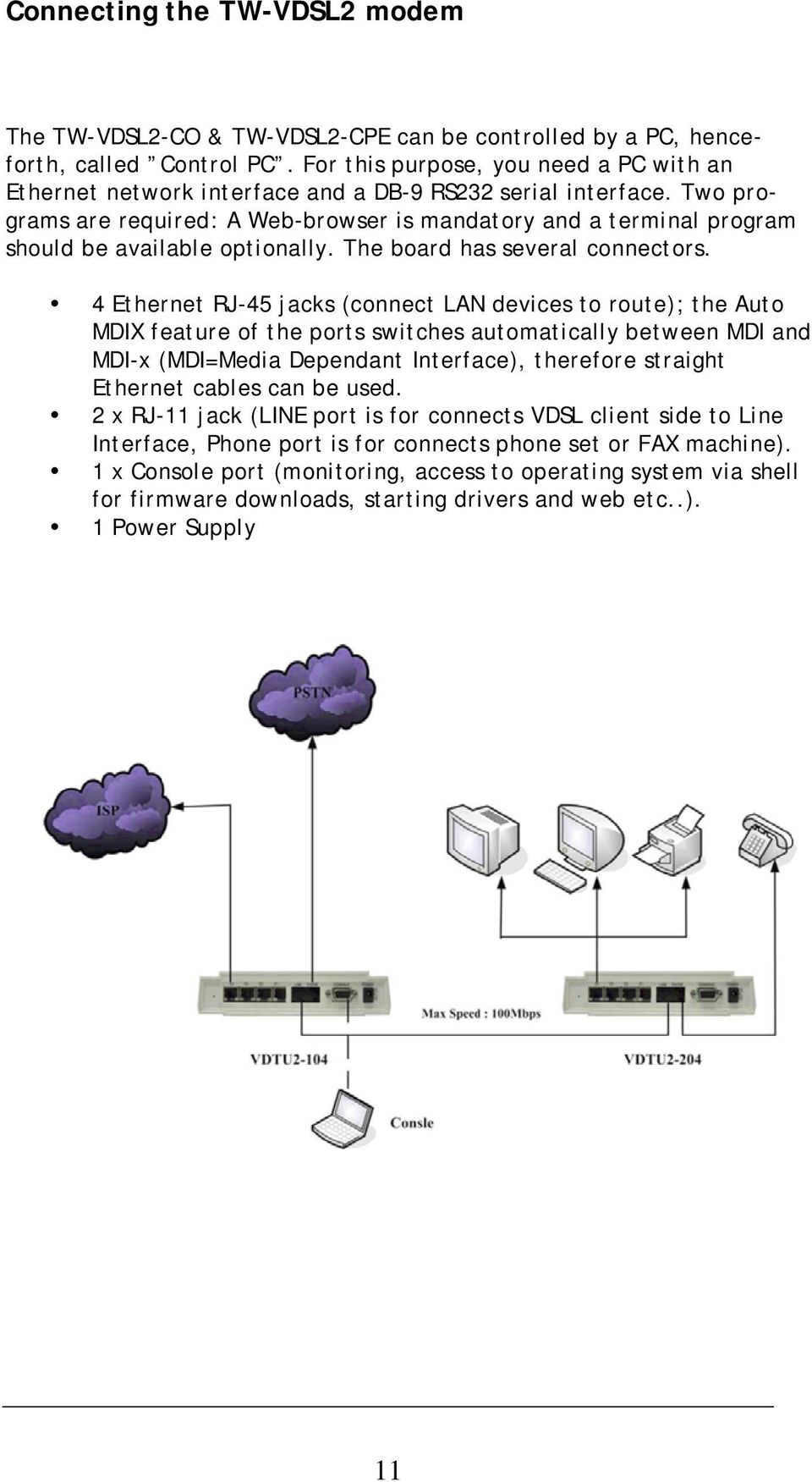 Two programs are required: A Web-browser is mandatory and a terminal program should be available optionally. The board has several connectors.