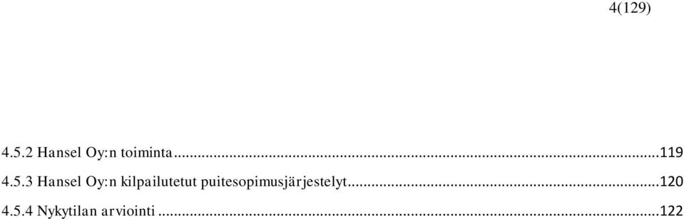 3 Hansel Oy:n kilpailutetut
