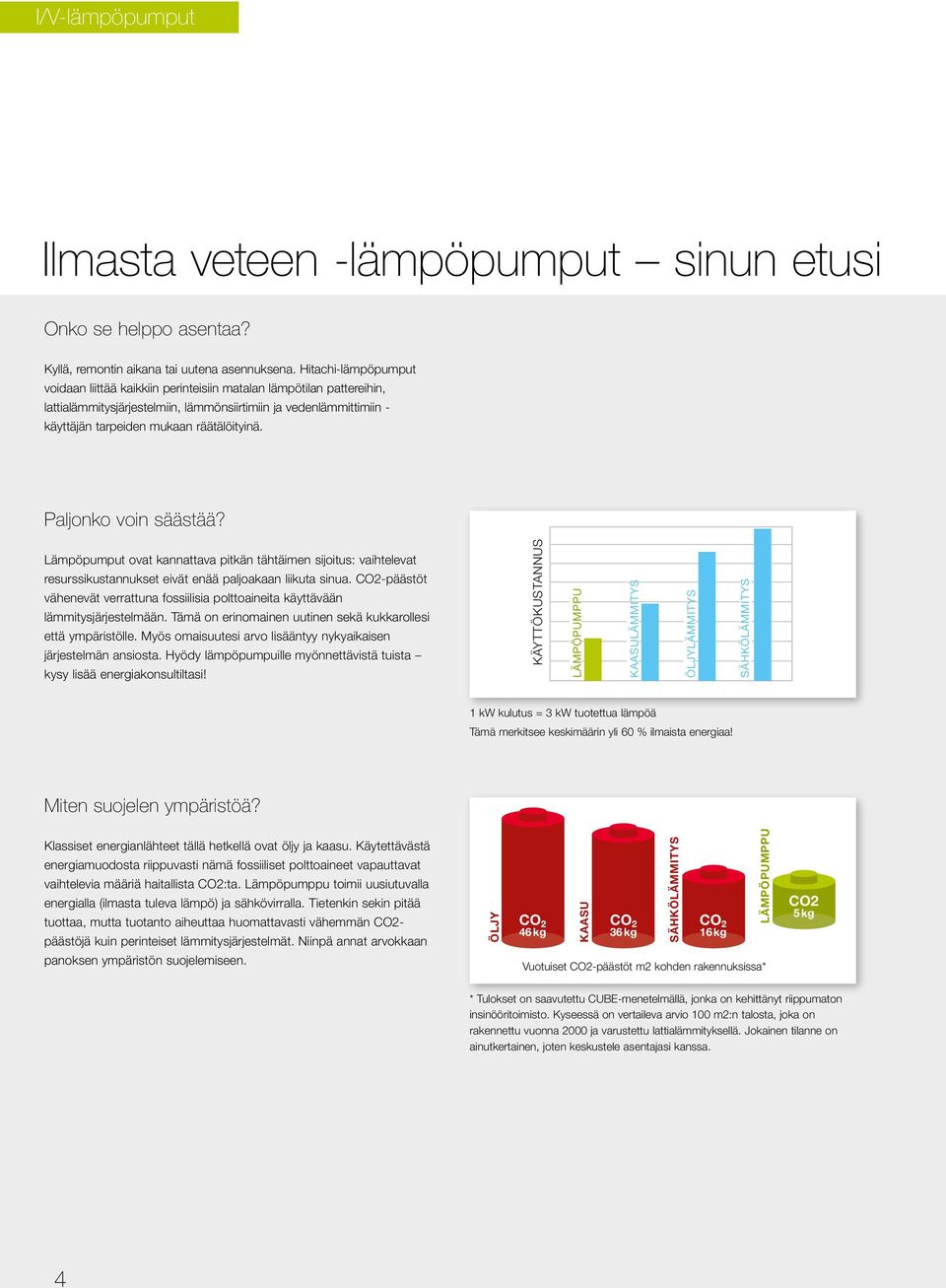Paljonko voin säästää? Lämpöpumput ovat kannattava pitkän tähtäimen sijoitus: vaihtelevat resurssikustannukset eivät enää paljoakaan liikuta sinua.
