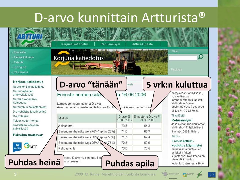 Puhdas heinä 9 Puhdas apila 2009