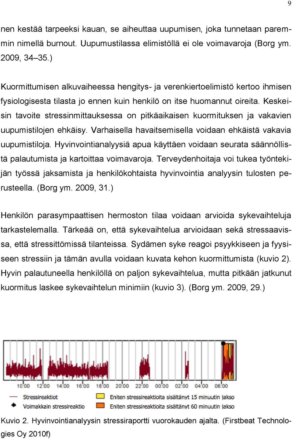 Keskeisin tavoite stressinmittauksessa on pitkäaikaisen kuormituksen ja vakavien uupumistilojen ehkäisy. Varhaisella havaitsemisella voidaan ehkäistä vakavia uupumistiloja.