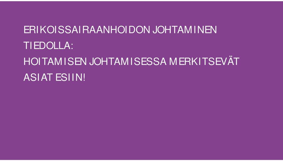 HOITAMISEN