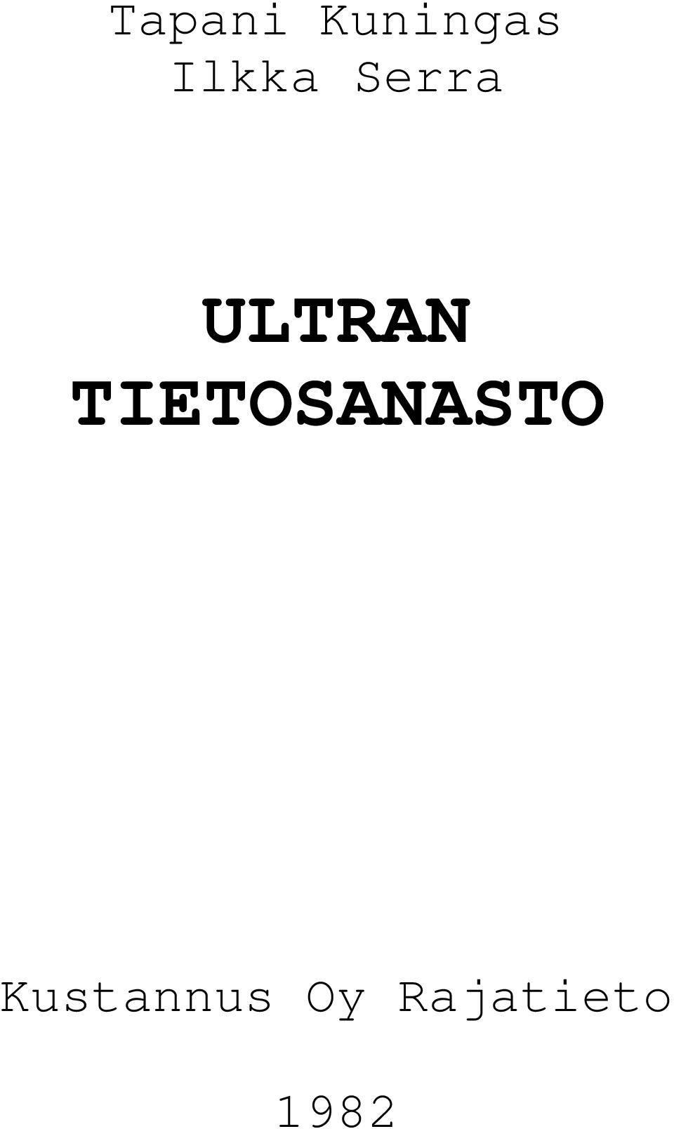 TIETOSANASTO