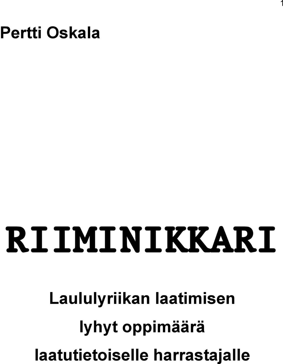 Laululyriikan laatimisen