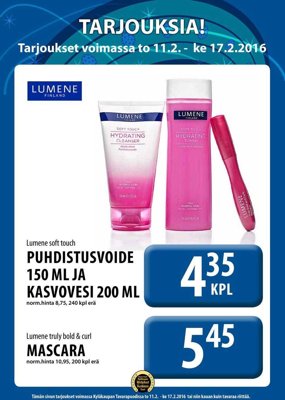 hinta 8,75, 240 kpl erä Lumene truly bold