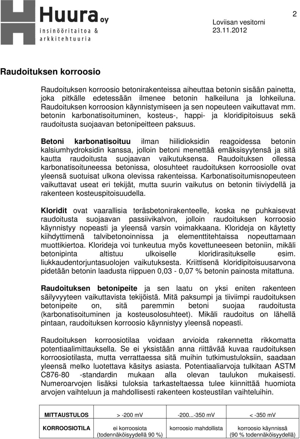 Betoni karbonatisoituu ilman hiilidioksidin reagoidessa betonin kalsiumhydroksidin kanssa, jolloin betoni menettää emäksisyytensä ja sitä kautta raudoitusta suojaavan vaikutuksensa.