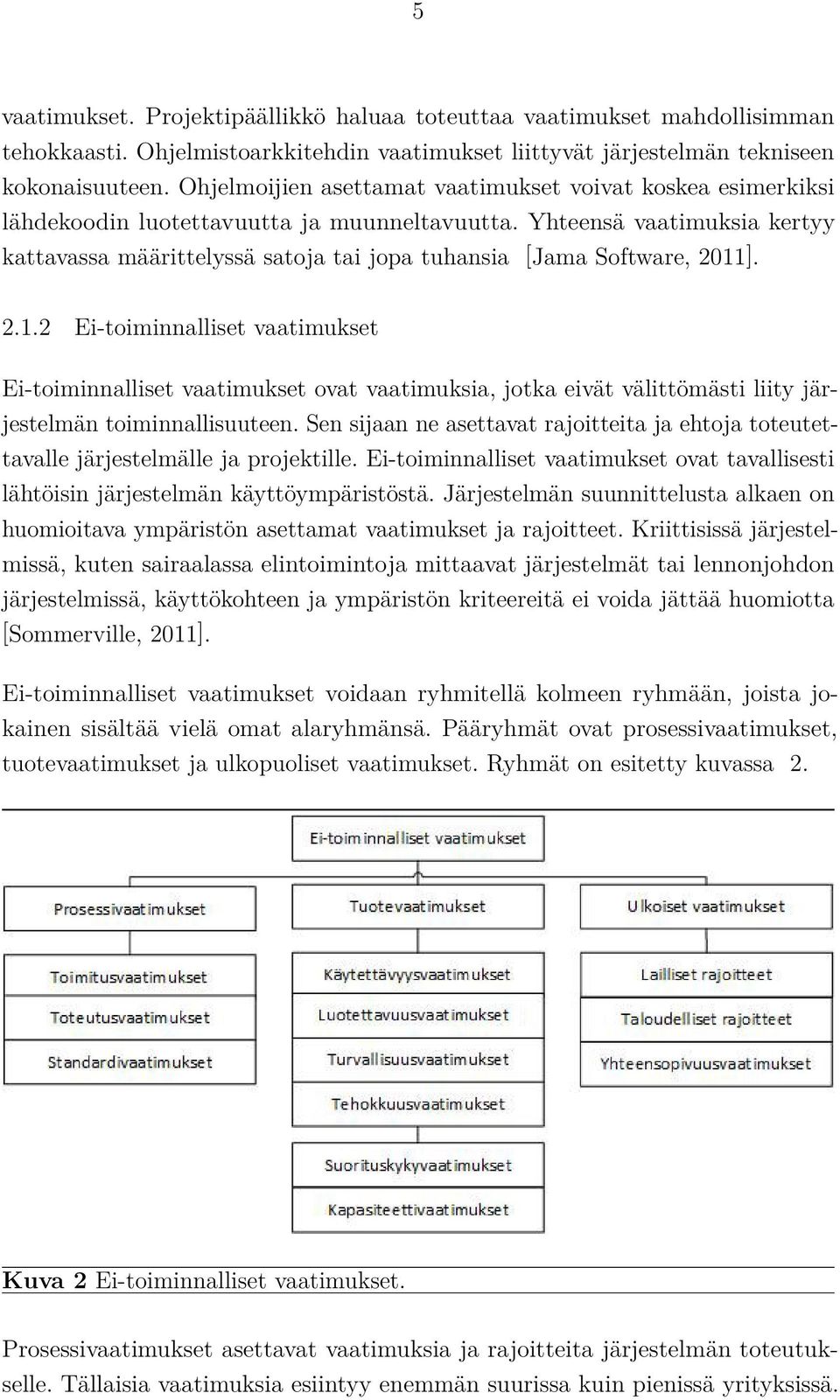 Yhteensä vaatimuksia kertyy kattavassa määrittelyssä satoja tai jopa tuhansia [Jama Software, 2011