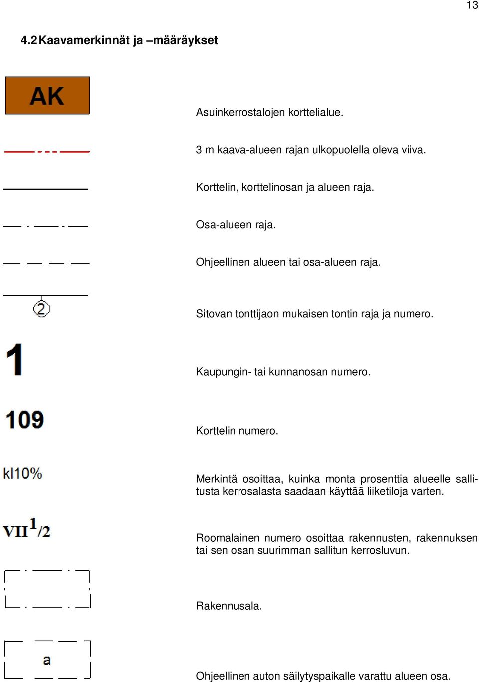 Kaupungin- tai kunnanosan numero. Korttelin numero.