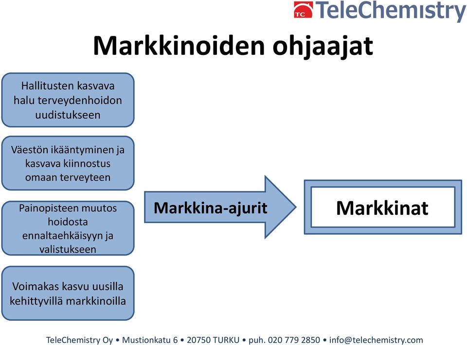 terveyteen Painopisteen muutos hoidosta ennaltaehkäisyyn ja