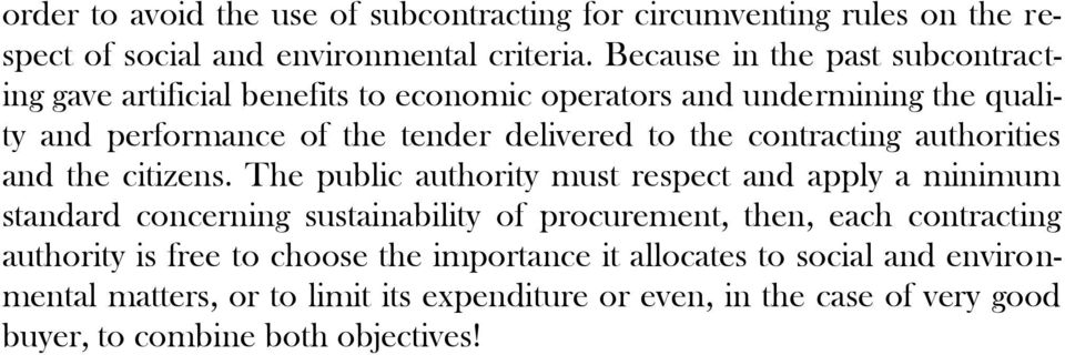 contracting authorities and the citizens.