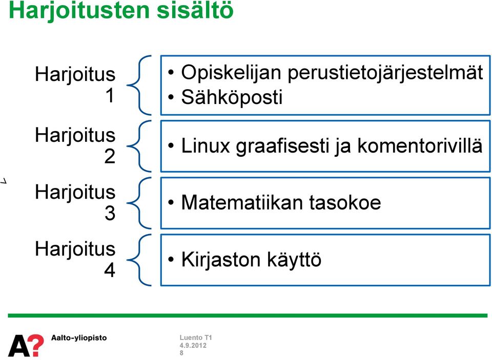 perustietojärjestelmät Sähköposti Linux