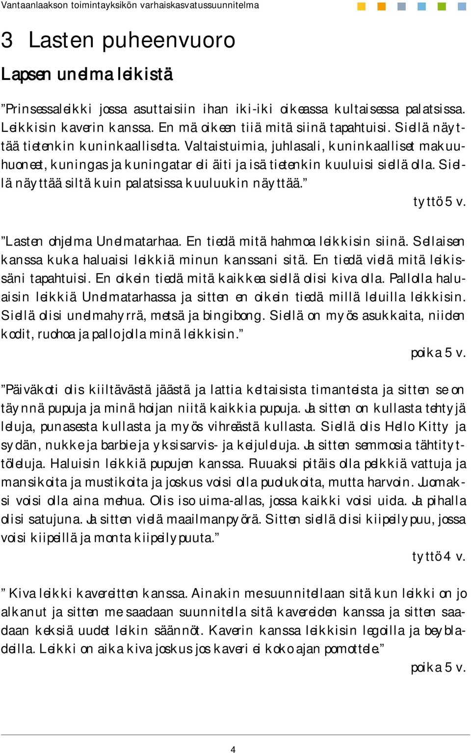 Siellä näyttää siltä kuin palatsissa kuuluukin näyttää. tyttö 5 v. Lasten ohjelma Unelmatarhaa. En tiedä mitä hahmoa leikkisin siinä. Sellaisen kanssa kuka haluaisi leikkiä minun kanssani sitä.