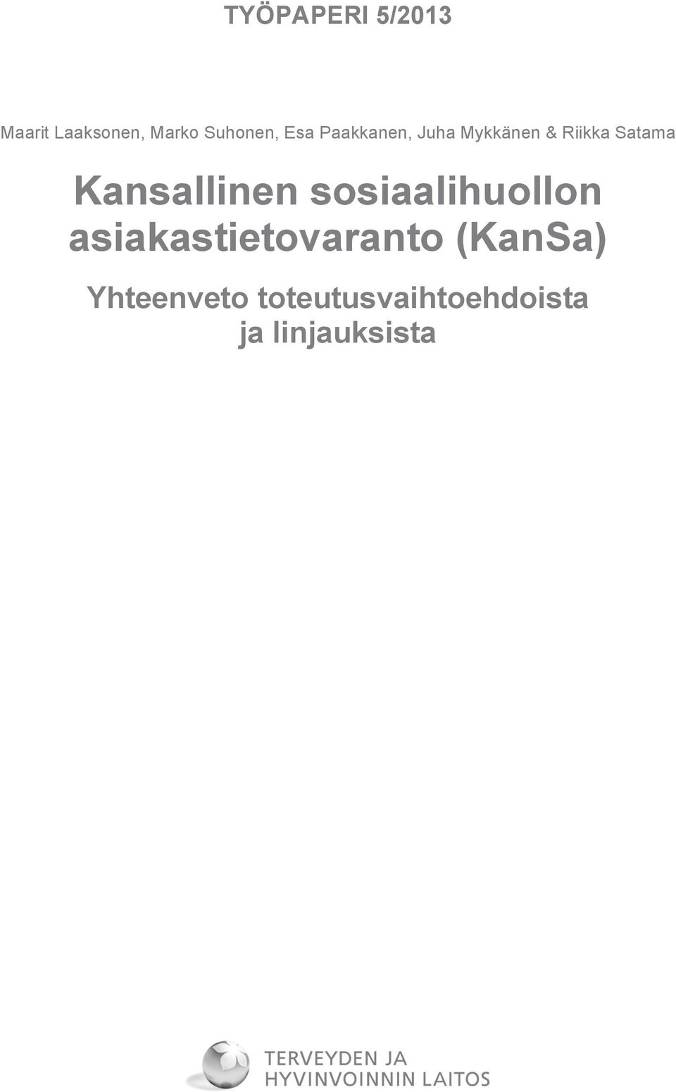 Kansallinen sosiaalihuollon asiakastietovaranto