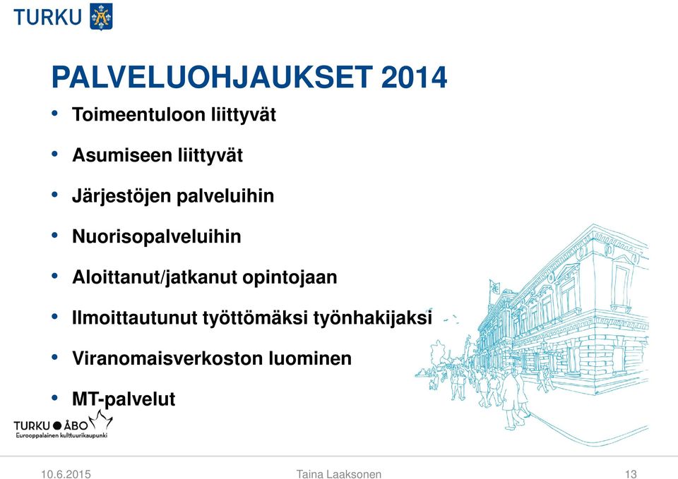 Aloittanut/jatkanut opintojaan Ilmoittautunut työttömäksi