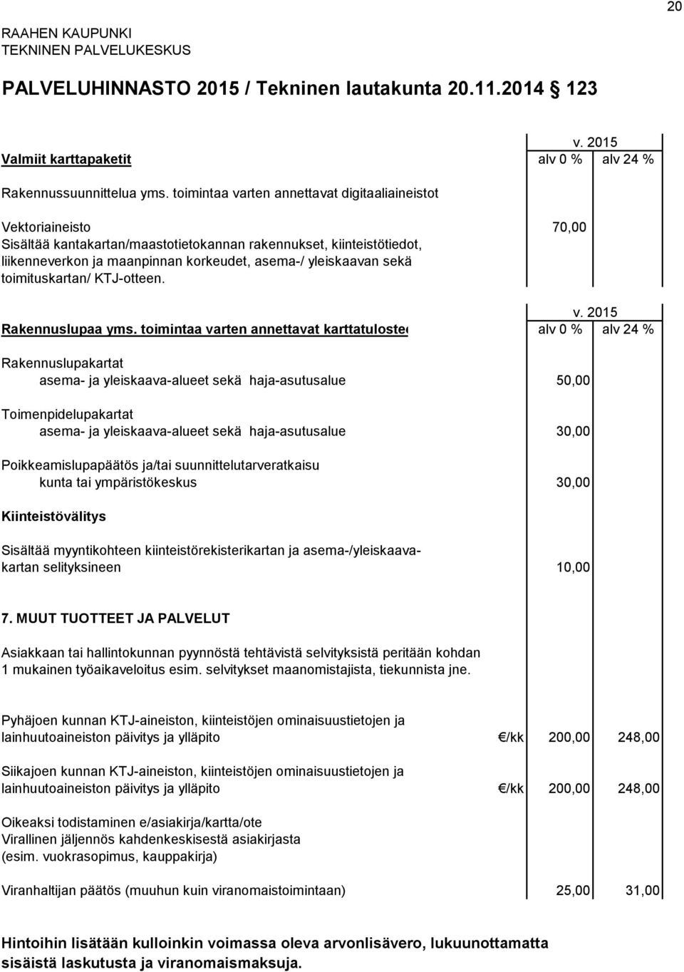 sekä toimituskartan/ KTJ-otteen. Rakennuslupaa yms.