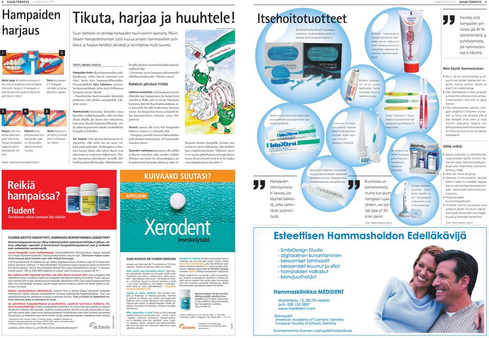 hammaslankaa ei käytetä. Nite White ja Day White kotivalkaisu- Suun itsehoito on tärkeää hampaiden hyvinvoinnin kannalta.