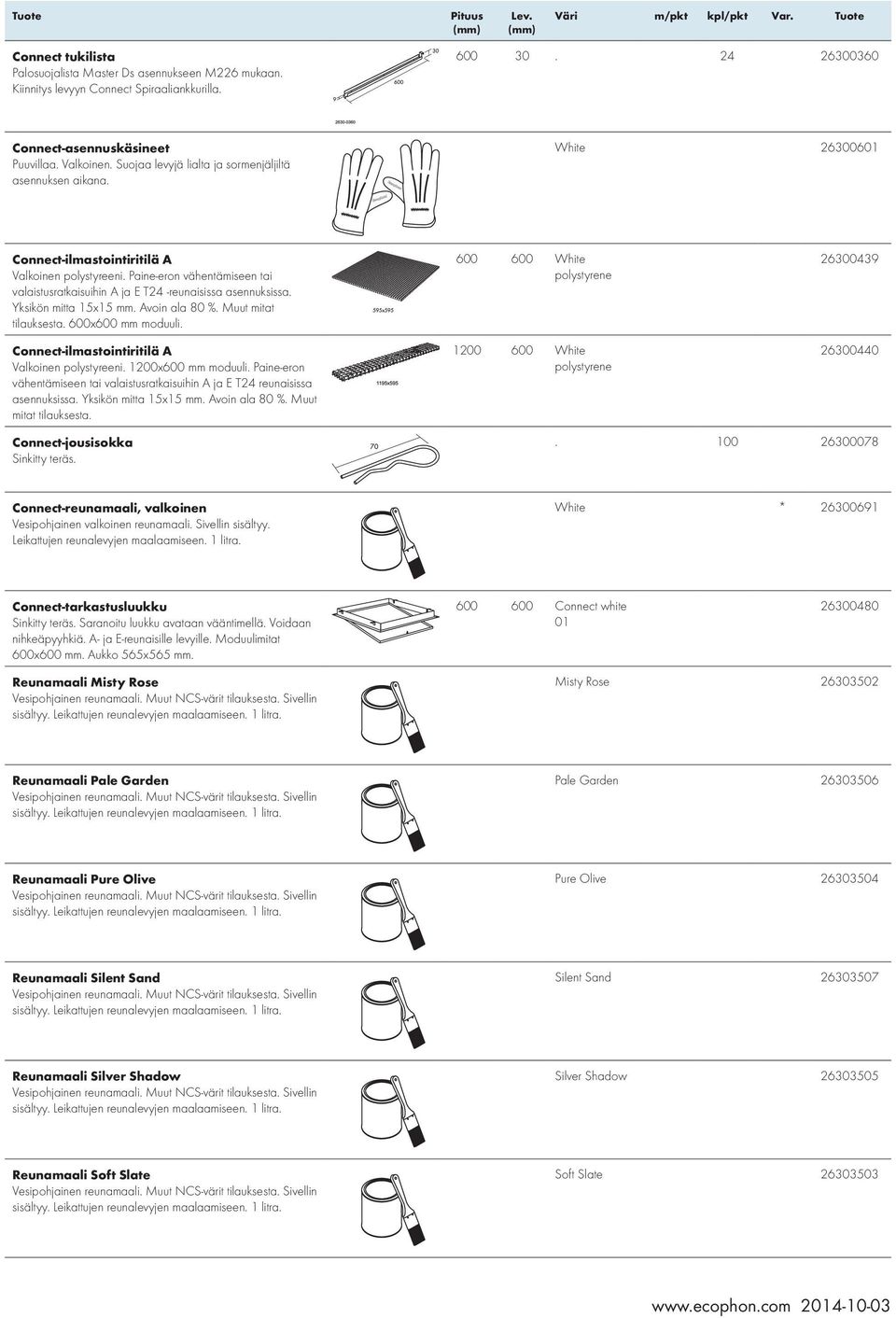 Paine-eron vähentämiseen tai valaistusratkaisuihin A ja E T24 -reunaisissa asennuksissa. Yksikön mitta 15x15 Avoin ala 80 %. Muut mitat tilauksesta. 600x600 mm moduuli.