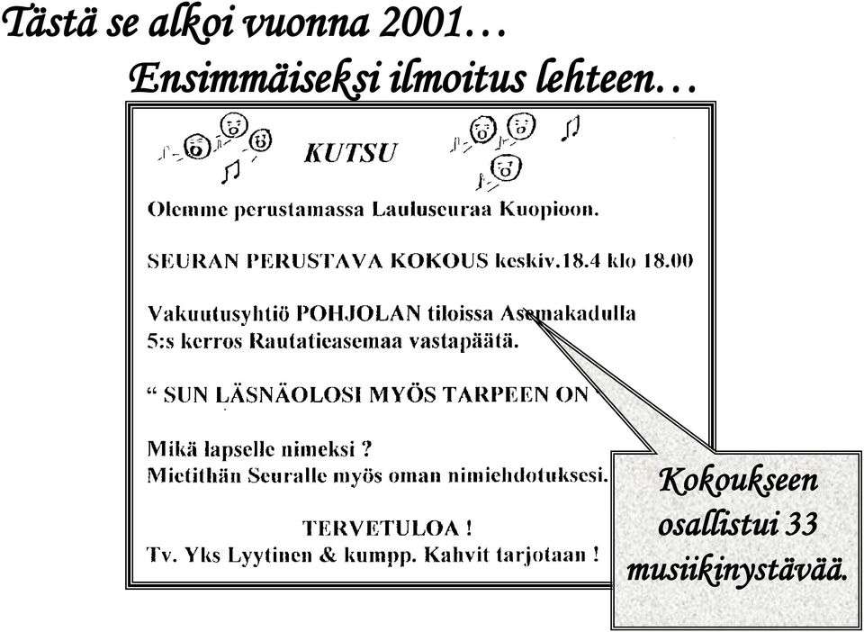 ilmoitus lehteen