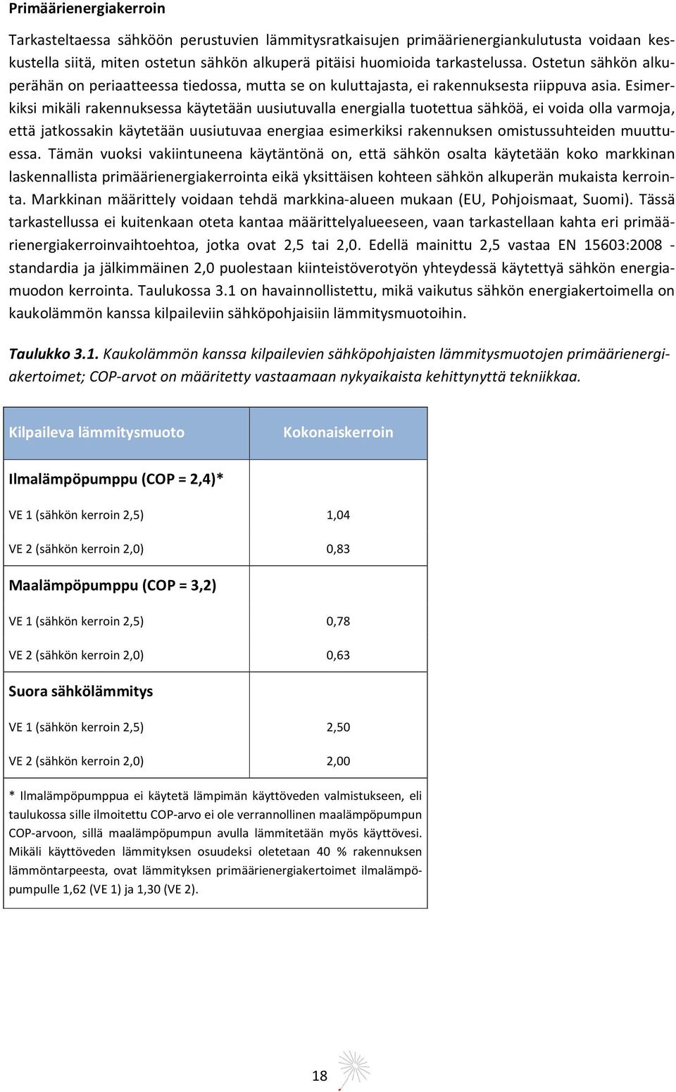 Esimerkiksi mikäli rakennuksessa käytetään uusiutuvalla energialla tuotettua sähköä, ei voida olla varmoja, että jatkossakin käytetään uusiutuvaa energiaa esimerkiksi rakennuksen omistussuhteiden