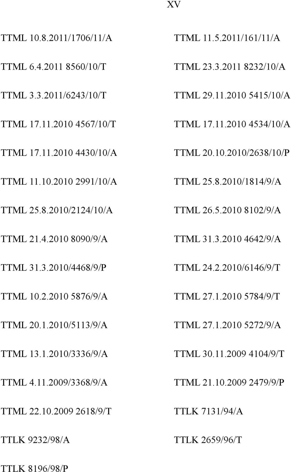 3.2010 4642/9/A TTML 31.3.2010/4468/9/P TTML 24.2.2010/6146/9/T TTML 10.2.2010 5876/9/A TTML 27.1.2010 5784/9/T TTML 20.1.2010/5113/9/A TTML 27.1.2010 5272/9/A TTML 13.1.2010/3336/9/A TTML 30.