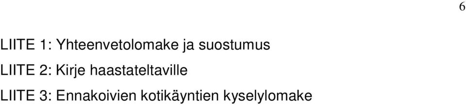 haastateltaville LIITE 3: