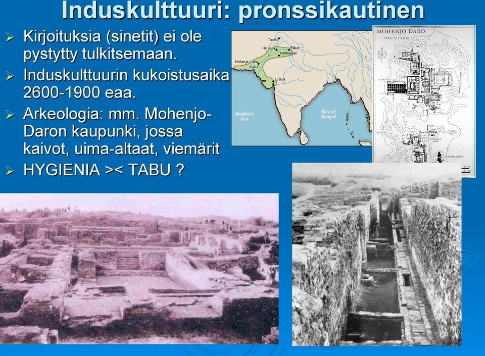 Induskulttuurin kukoistusaika 2600-1900 eaa.