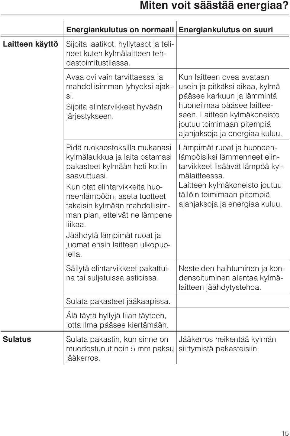 Pidä ruokaostoksilla mukanasi kylmälaukkua ja laita ostamasi pakasteet kylmään heti kotiin saavuttuasi.