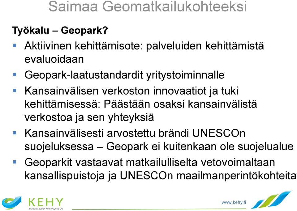 Kansainvälisen verkoston innovaatiot ja tuki kehittämisessä: Päästään osaksi kansainvälistä verkostoa ja sen