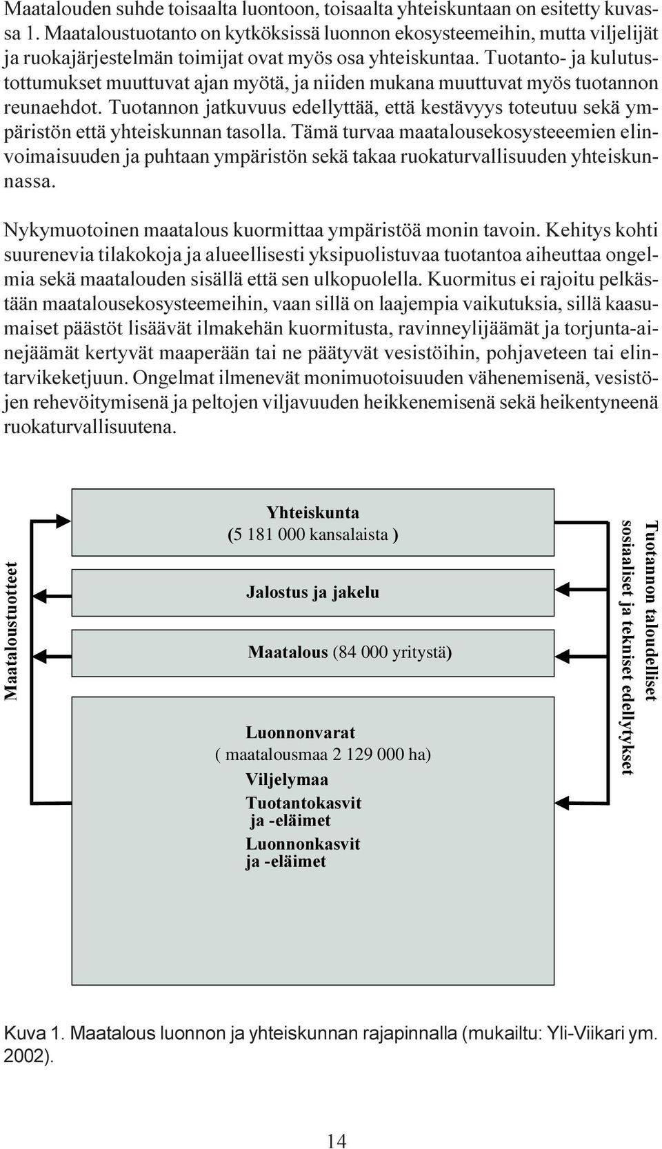 Tuotanto- ja kulutustottumukset muuttuvat ajan myötä, ja niiden mukana muuttuvat myös tuotannon reunaehdot.