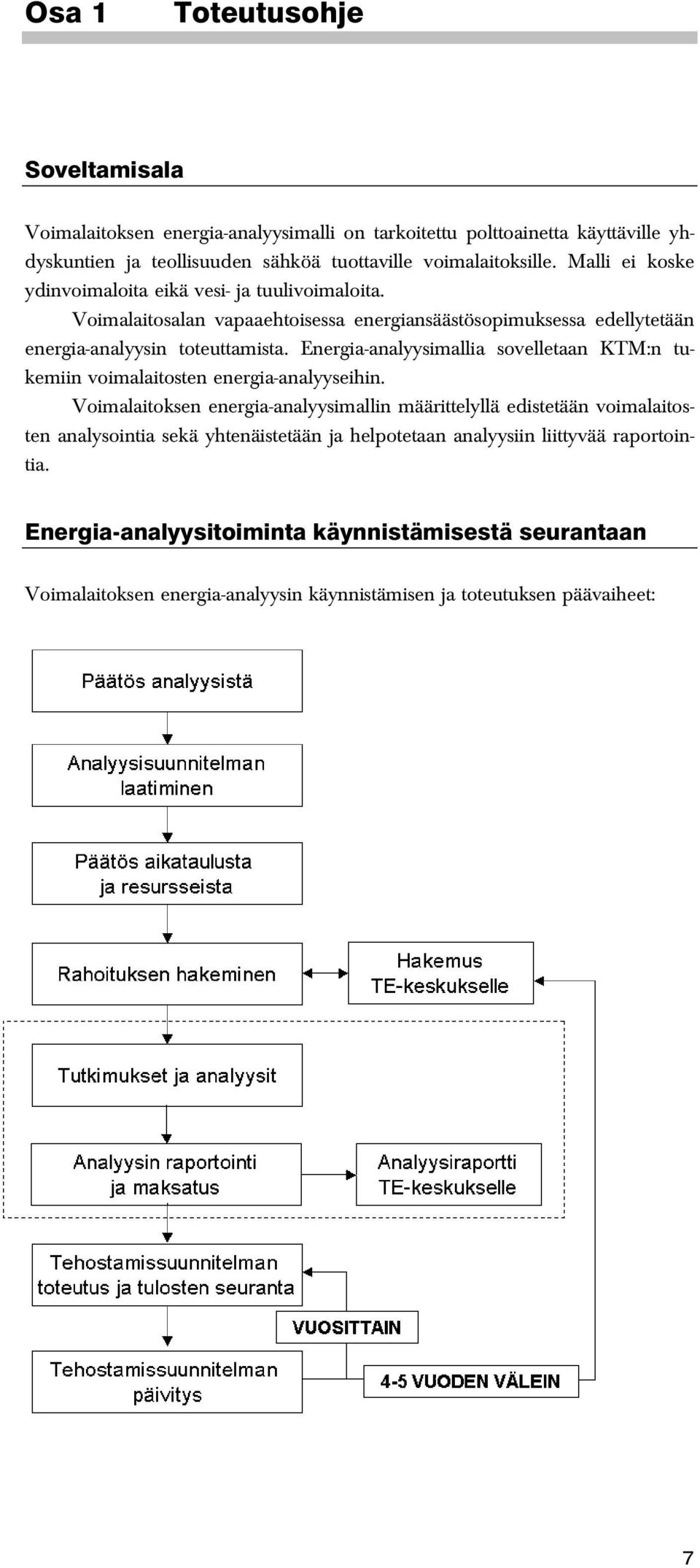 Energia-analyysimallia sovelletaan KTM:n tukemiin voimalaitosten energia-analyyseihin.