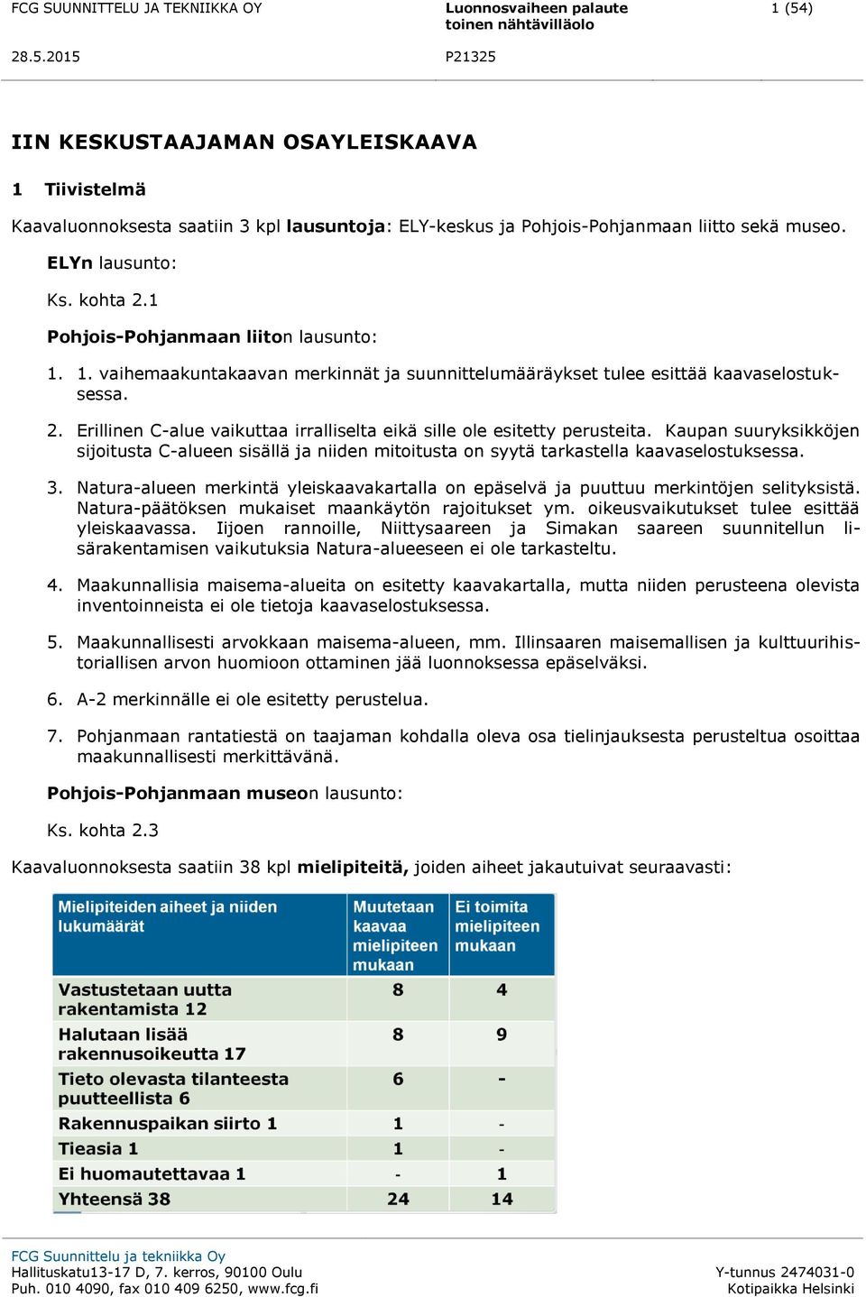 Erillinen C-alue vaikuttaa irralliselta eikä sille ole esitetty perusteita. Kaupan suuryksikköjen sijoitusta C-alueen sisällä ja niiden mitoitusta on syytä tarkastella kaavaselostuksessa. 3.