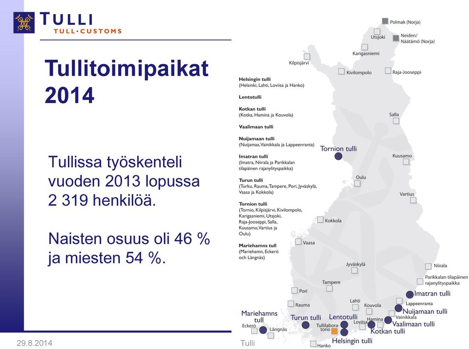 2013 lopussa 2 319 henkilöä.