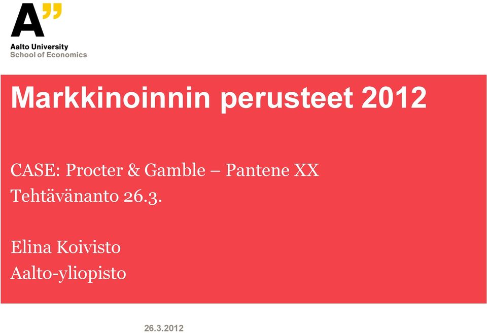 Gamble Pantene XX
