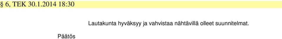 hyväksyy ja vahvistaa