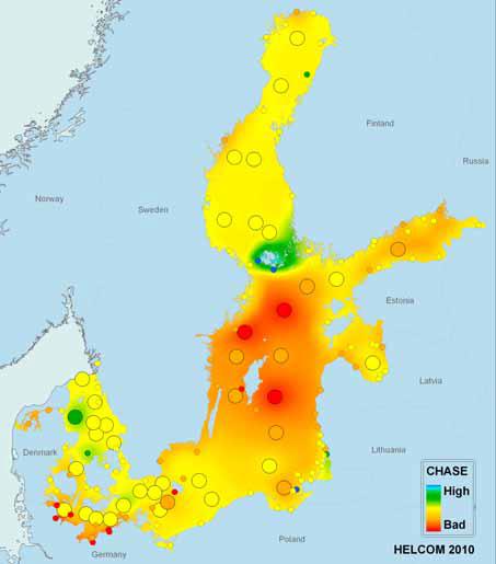 HELCOM:n haitallisten aineiden tila-arvioissa (HELCOM 2010b) käytetty tilaluokittelu, joka perustuu kontaminaatiosuhteeseen (Contamination Ratio) ja luokittelu on tehty indikaattoriryhmittäin (HELCOM